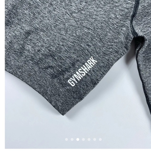 Gymshark Women’s Long Sleeve Cropped Workout Top – Gray Marl, Size Large - Picture 4 of 5